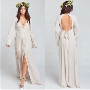 NWOT SMYMM Venus Long Sleeve Maxi Flare Dress